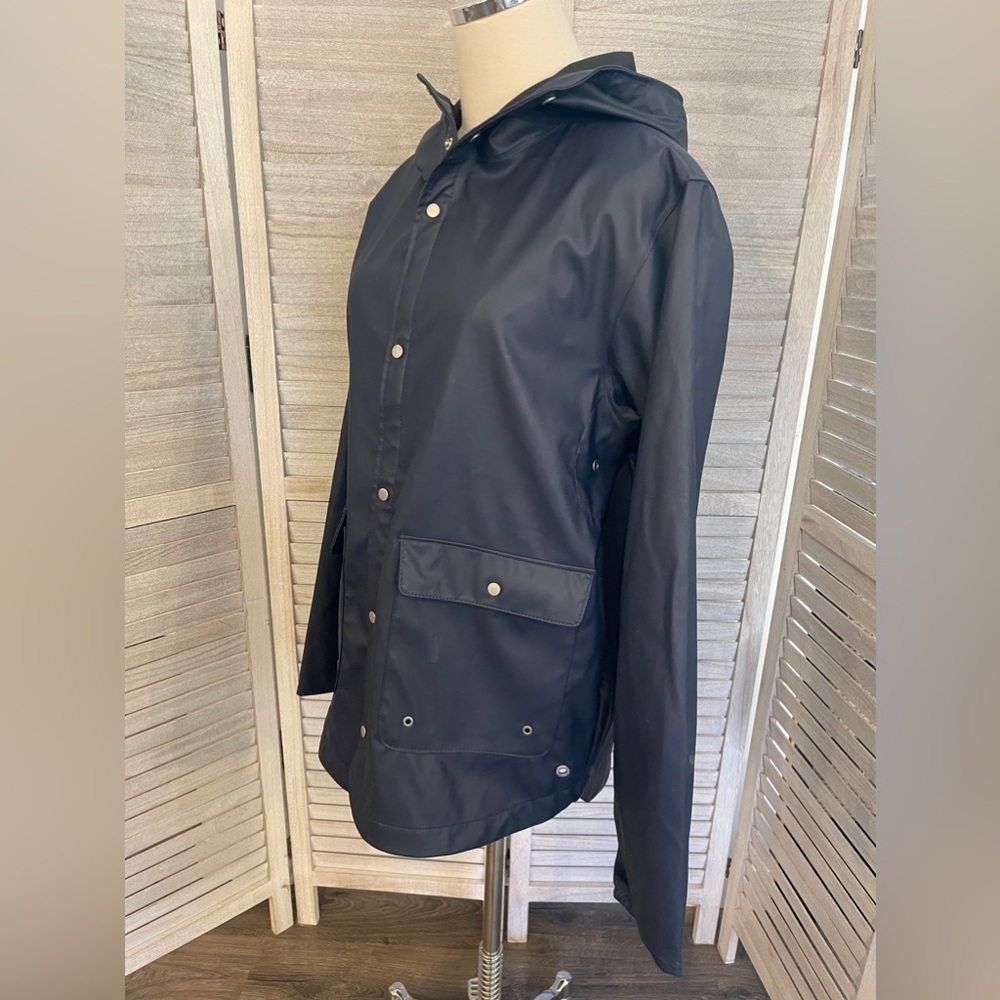 Herschel Navy Blue Women’s Rain Coat Size S - Picture 4 of 11